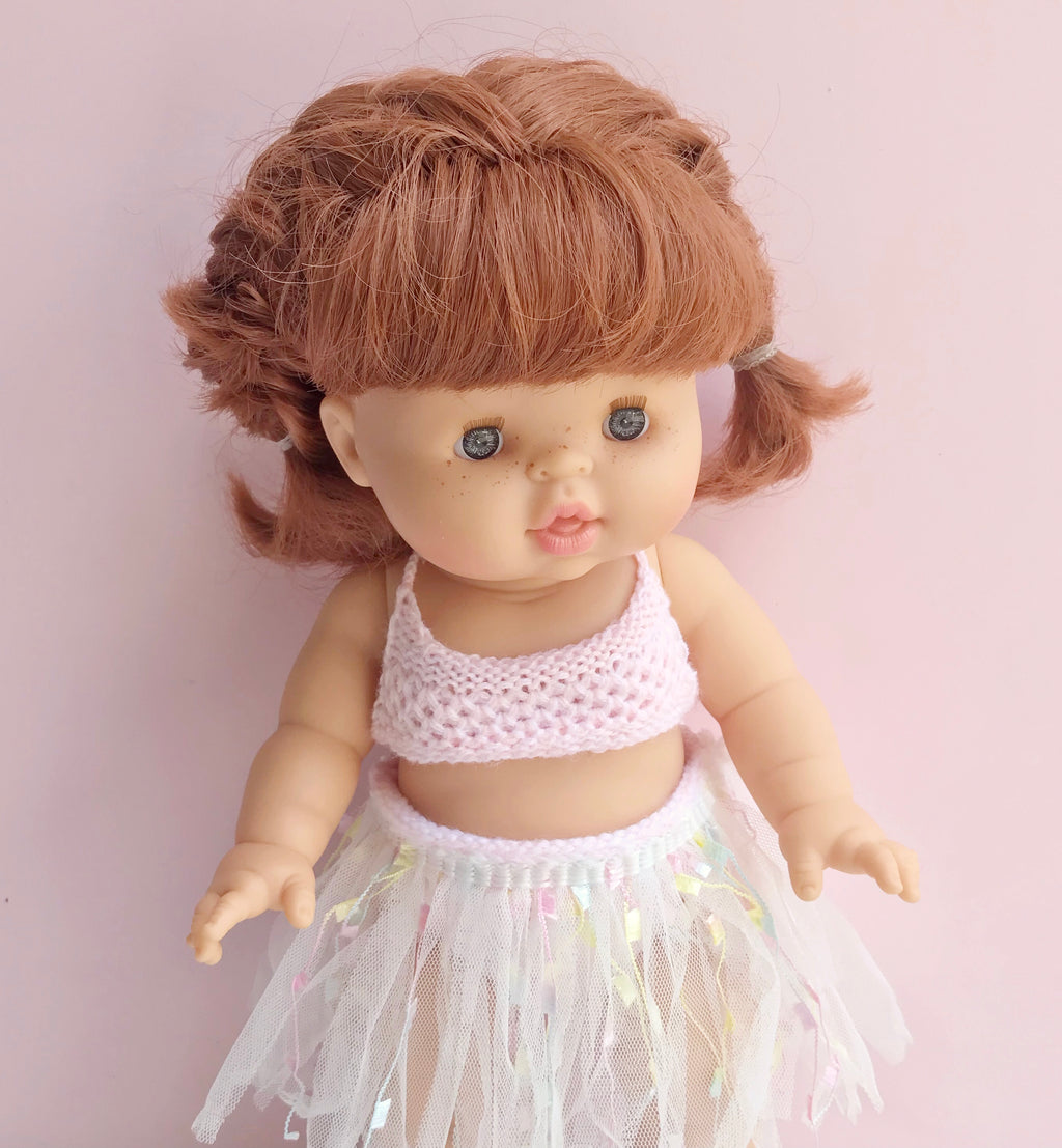 White and Pink Minikane/ Paola Reina Bikini