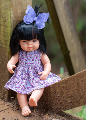 Asian Miniland Doll (underwear included) - 38cm