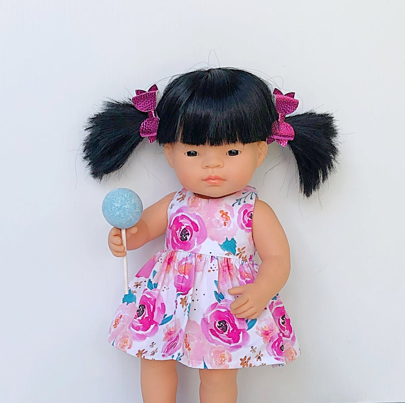 Asian Miniland Doll (underwear included) - 38cm