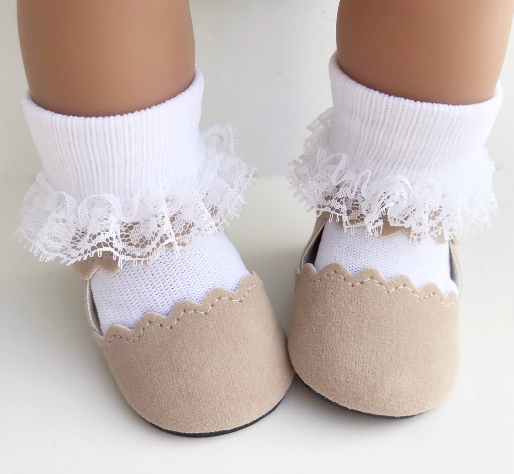 White Frilly a Dolly Socks