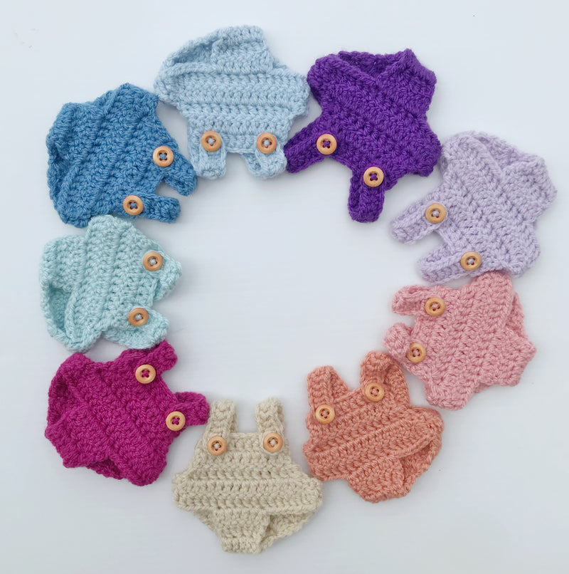 21cm Miniland Doll Knitted Romper