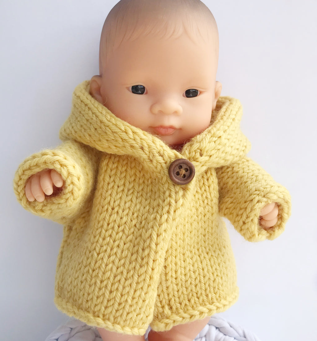 21cm Knitted Mustard Cardigan