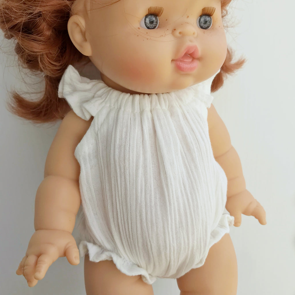 34cm Paola Reina or Minikane White Summer Romper