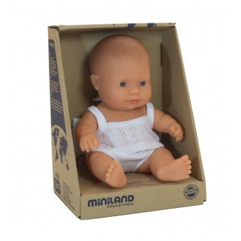 Miniland Doll - 21cm Caucasian Girl